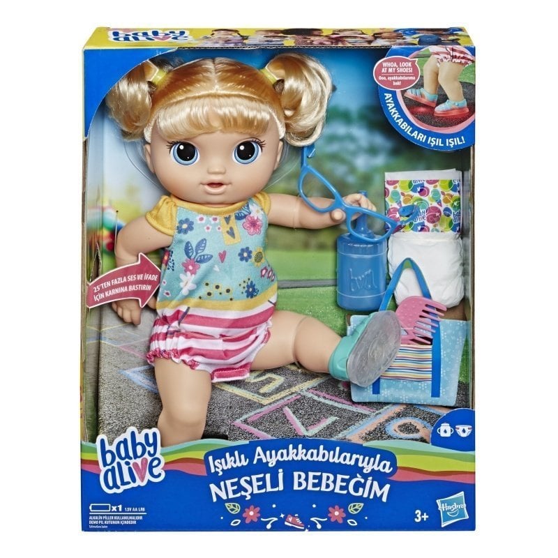 Baby Alive Işıklı Ayakkabılarıyla Neşeli Bebeğim
