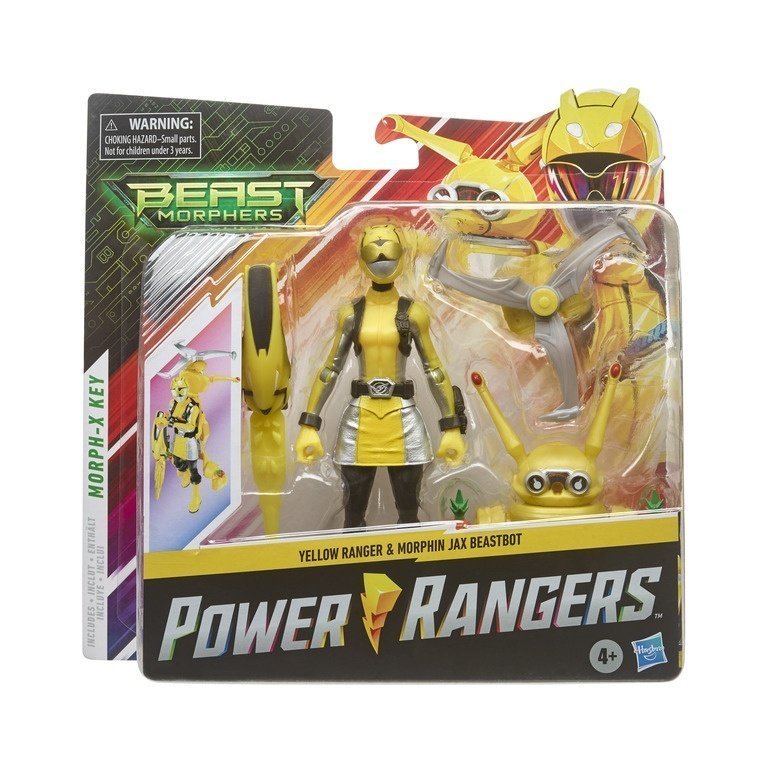 Power Rangers Beast Morphers Sarı Ranger ve Morphin Jax Beastbot