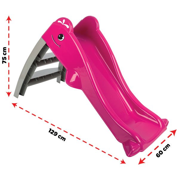 Sevimli Balina Su Kaydırağı Pembe (06 227)