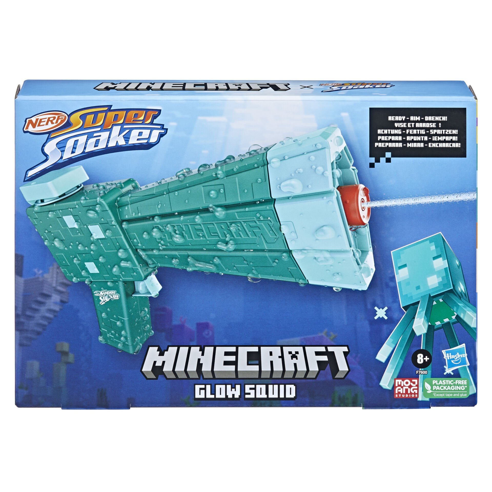 Nerf Super Soaker Minecraft Parlayan Mürekkep Balığı