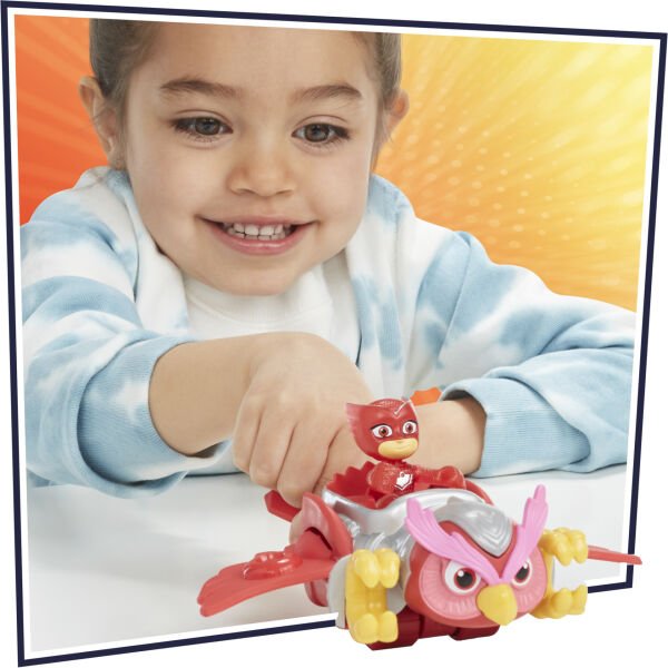 Pijamaskeliler Animal Power Figür ve Hayvan Sürücüsü Owlette