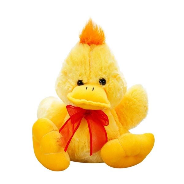 Ördek Peluş 30 cm - Kırmızı Kurdeleli