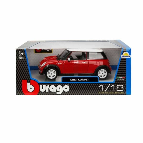Mini Cooper 2001 Kırmızı Araba - Kırmızı 1:18