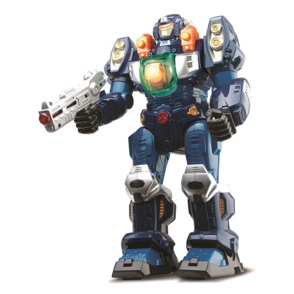 M.A.R.S. Sesli ve Işıklı Yürüyen Turbotron Robot 30 cm 6175-Mavi