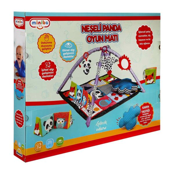 Minibo Neşeli Panda Oyun Halısı