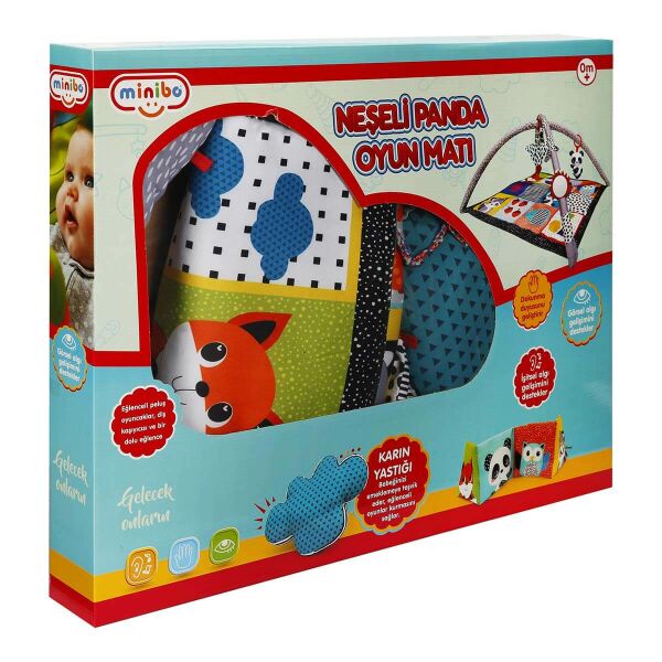 Minibo Neşeli Panda Oyun Halısı