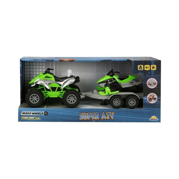 Maxx Wheels Süper Atv Sesli ve Işıklı Sürtmeli Araçlar 3406-Skiing