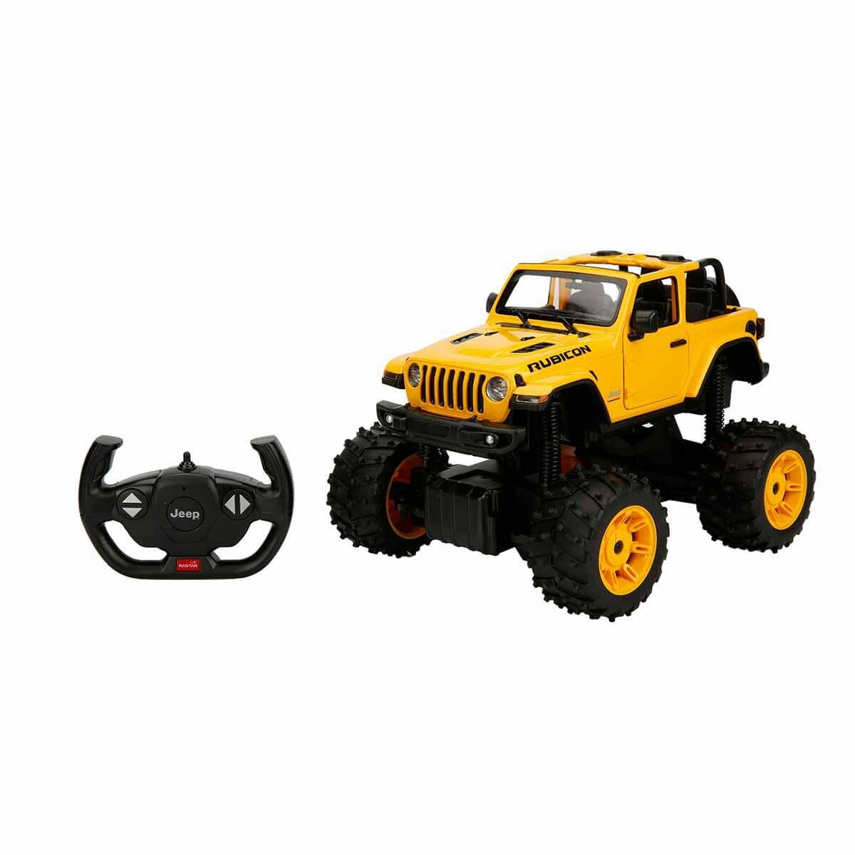 Jeep Wrangler Rubicon Uzaktan Kumandalı Araba 28 cm 1:14 79410-Sarı