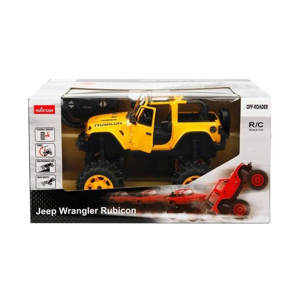 Jeep Wrangler Rubicon Uzaktan Kumandalı Araba 28 cm 1:14 79410-Sarı