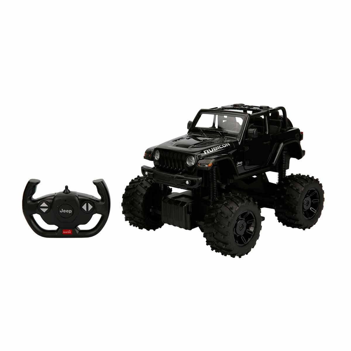 Jeep Wrangler Rubicon Uzaktan Kumandalı Araba 28 cm 1:14 79410-Siyah