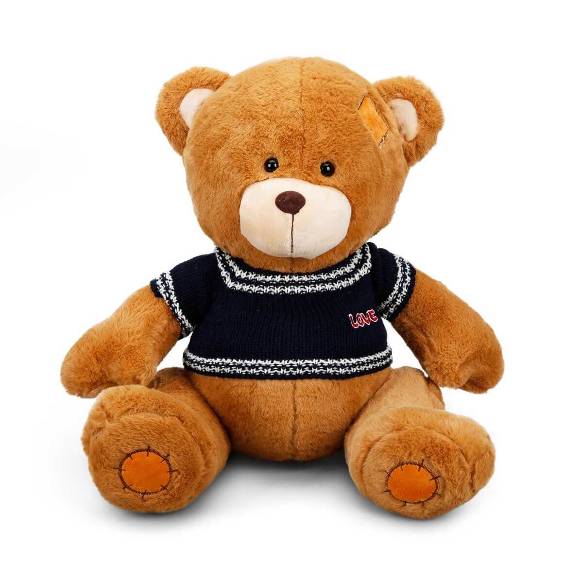 Kazaklı Peluş Ayı 42 cm. 1008-Kahverengi