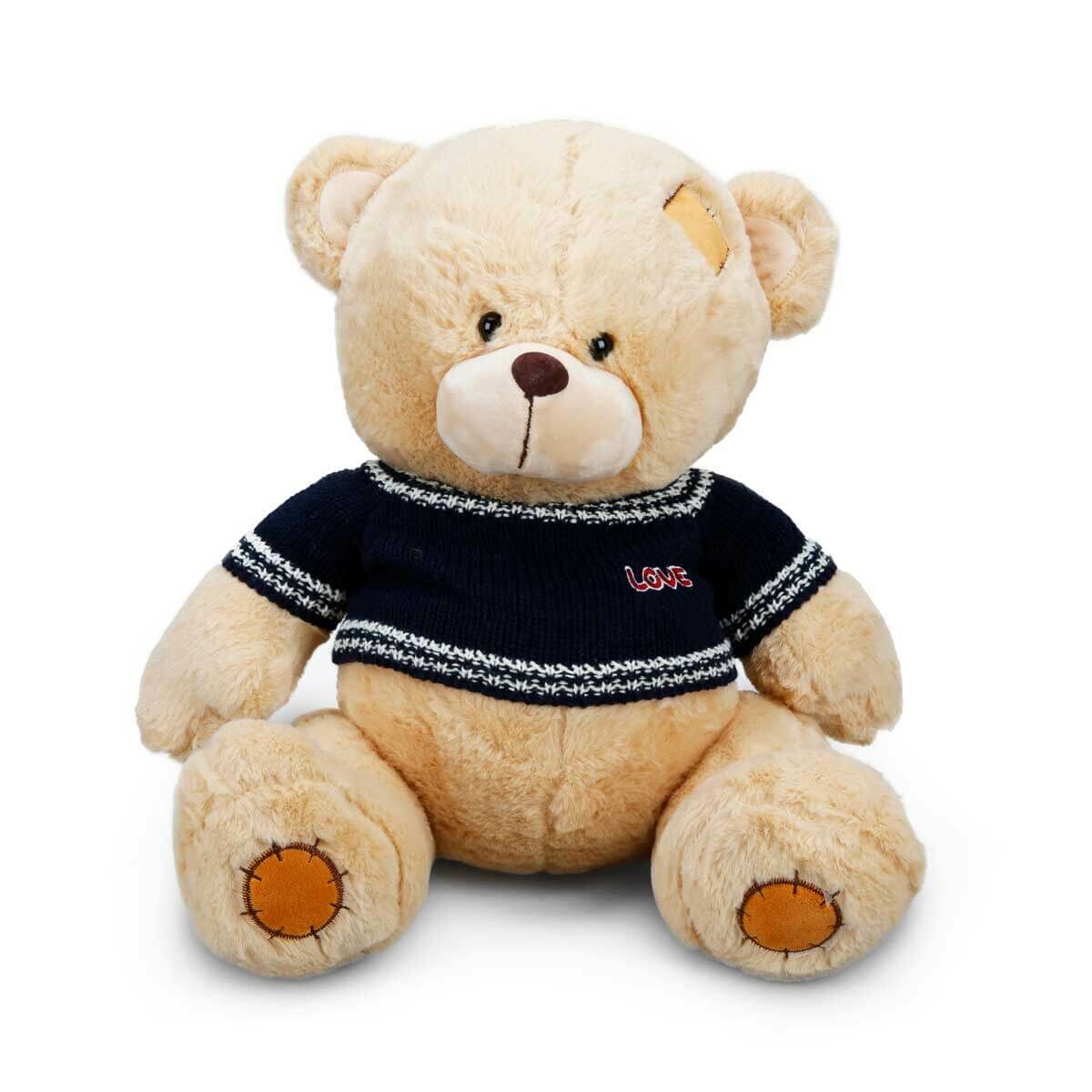 Kazaklı Peluş Ayı 42 cm. 1008-Krem