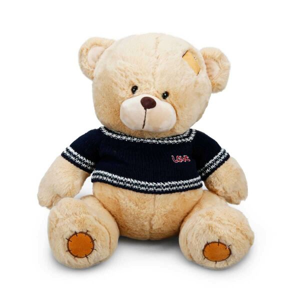 Kazaklı Peluş Ayı 42 cm. 1008-Krem