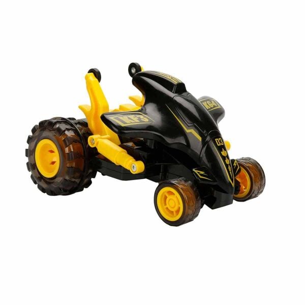 Drift Shark Işıklı 360 Derece Dönen USB Şarjlı Uzaktan Kumandalı Araba 3254-Sarı