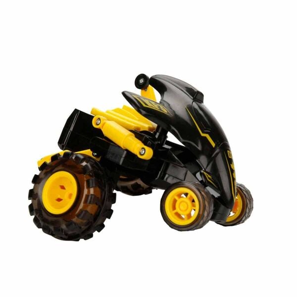 Drift Shark Işıklı 360 Derece Dönen USB Şarjlı Uzaktan Kumandalı Araba 3254-Sarı