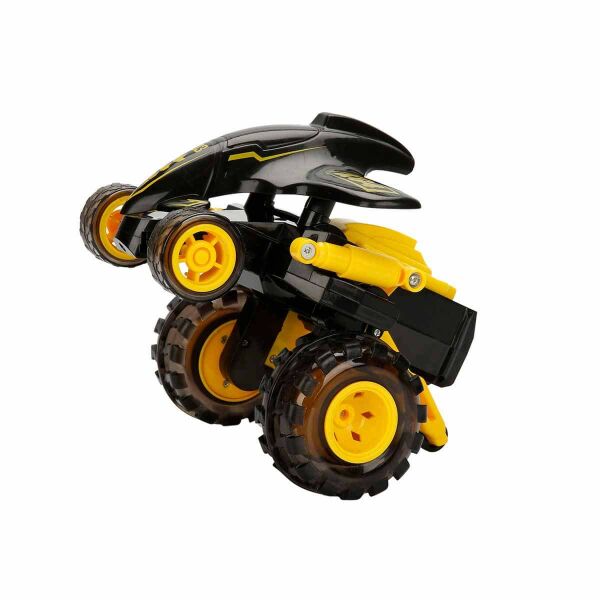 Drift Shark Işıklı 360 Derece Dönen USB Şarjlı Uzaktan Kumandalı Araba 3254-Sarı