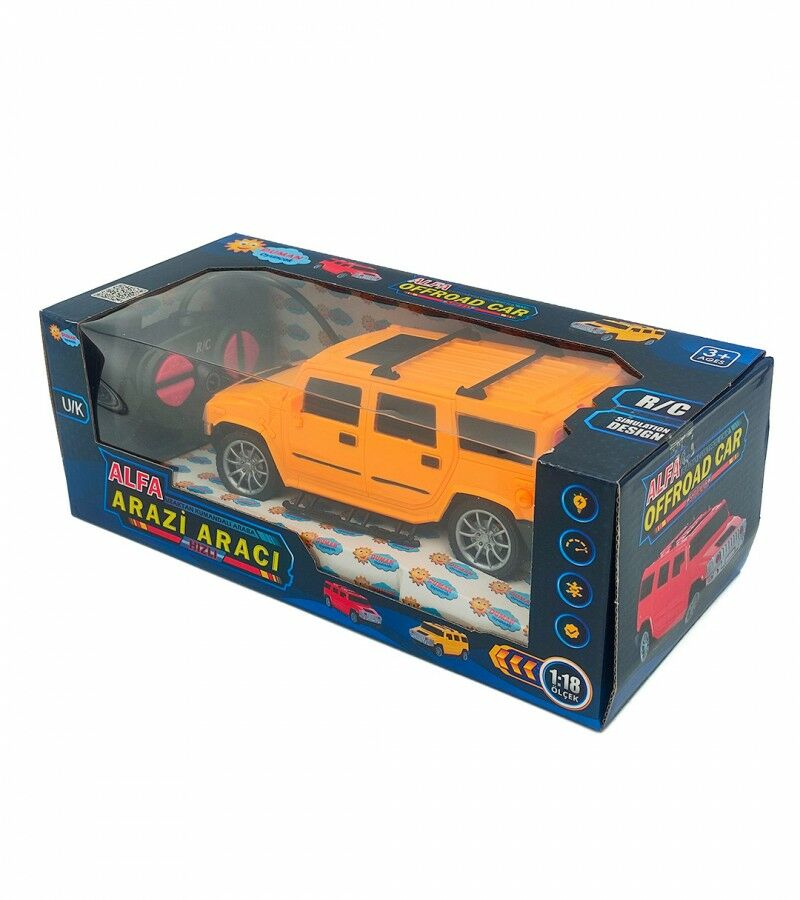 Duman 1:18 Uz. Kumandalı Şarjlı Hummer Araba dmn518- Sarı