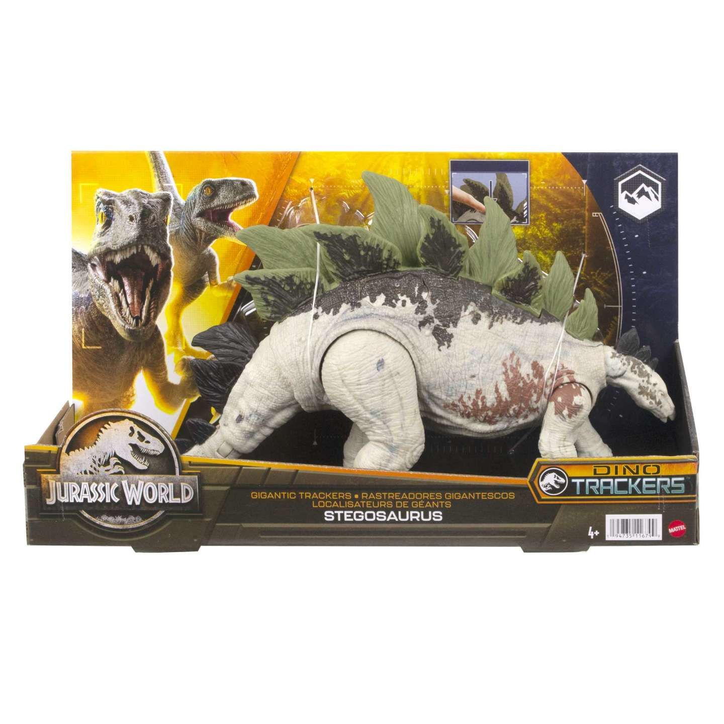 Mattel Jurasic World İz Sürücü Dinozor Figür HLP23 HLP23-Gri
