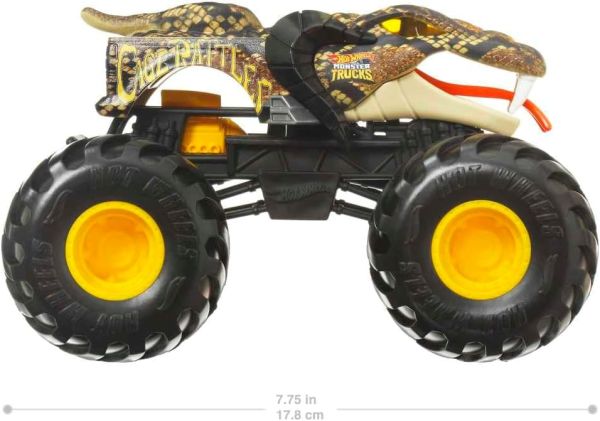 Mattel HotWheels Monster Trucks 1:24 Arabalar FYJ8 Cage Rattler