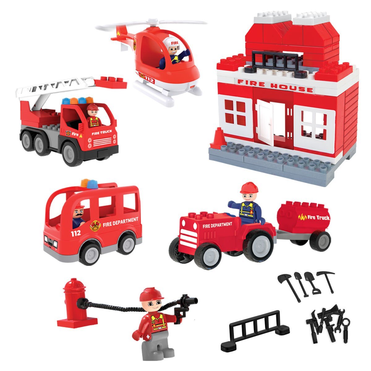 Double Blocks İtfaiye Seti