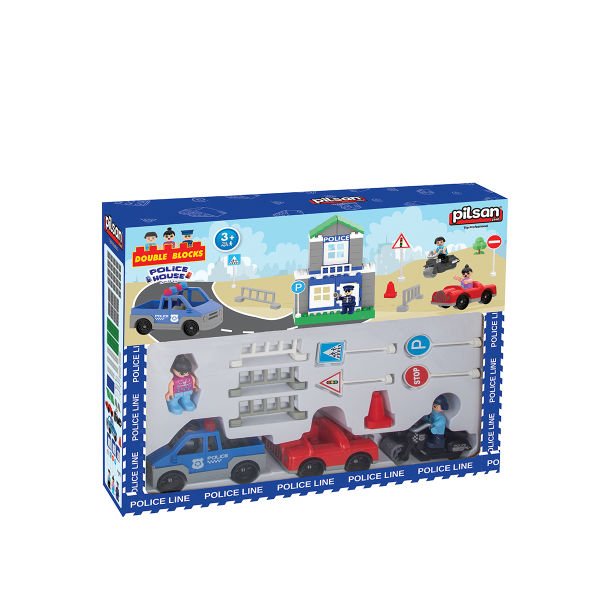 Double Blocks Trafik Kontrol Seti