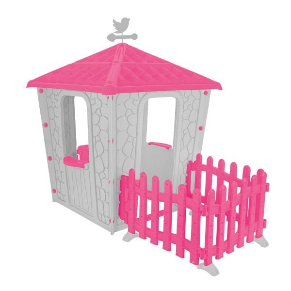 Çitli Taş Ev Gri/Pembe (06-443)