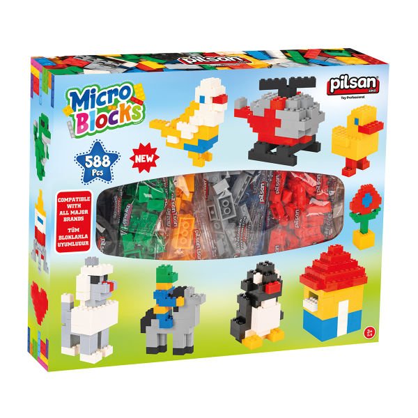 Mikro Bloklar 588 Parça Kutul