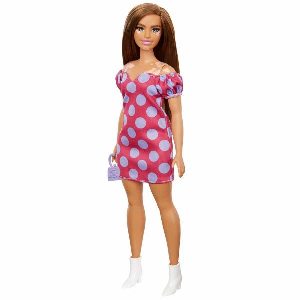 Barbie Fashionistas Pembe-Mor Renkli Elbiseli