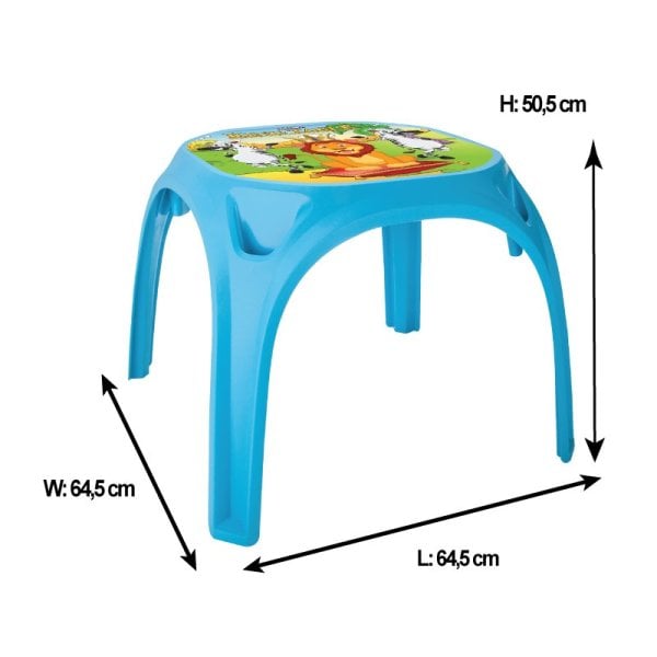 İki Sandalyeli King Masa Mavi (03-422)