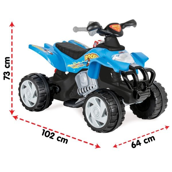 Rocket 12V Akülü ATV Mavi (05-229)