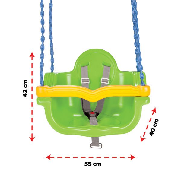 Zincirli Jumbo Salıncak Kırmızı  (06-135)