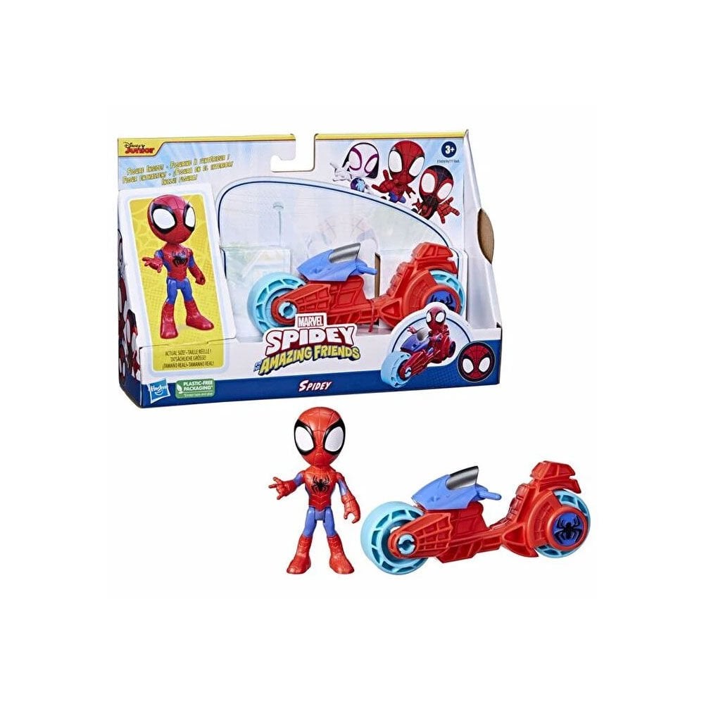 Spider And Hıs Amazıng Frıends Motorsiklet Ve Figür Spidey 1 F6777-F7459