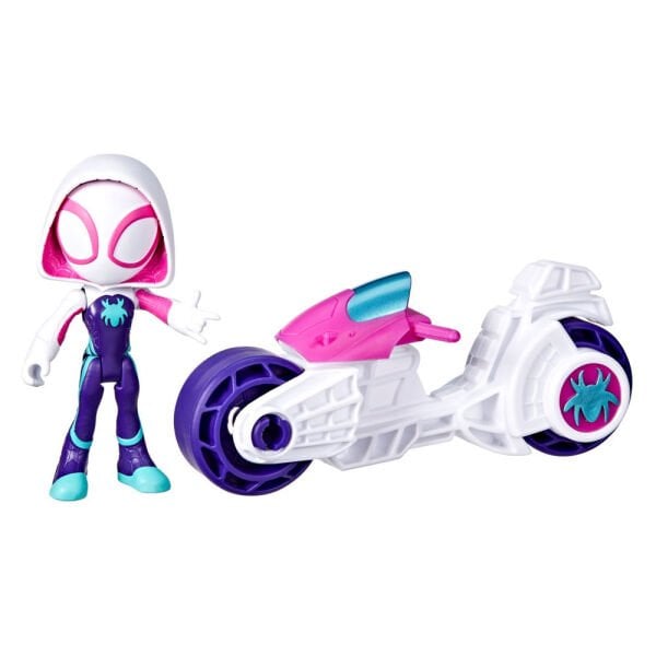 Spidey And His Amazing Friends Motorsiklet Ve Figür Ghost Spider F6777-F7461