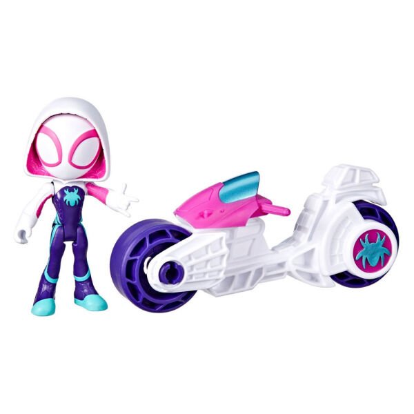 Spidey And His Amazing Friends Motorsiklet Ve Figür Ghost Spider F6777-F7461