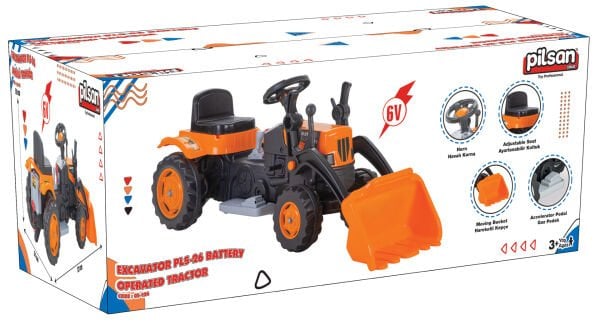 Excavator Pls-26 Kepçeli 6v Akülü Traktör