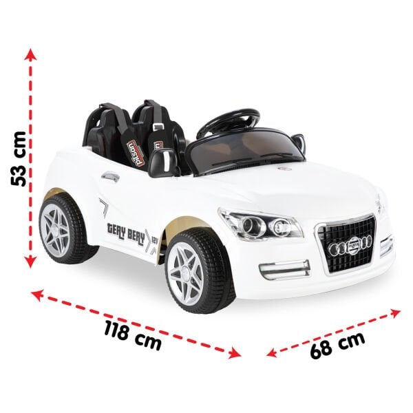 Tery Bery 12V Uzaktan Kumandalı Araba Beyaz (05 280)