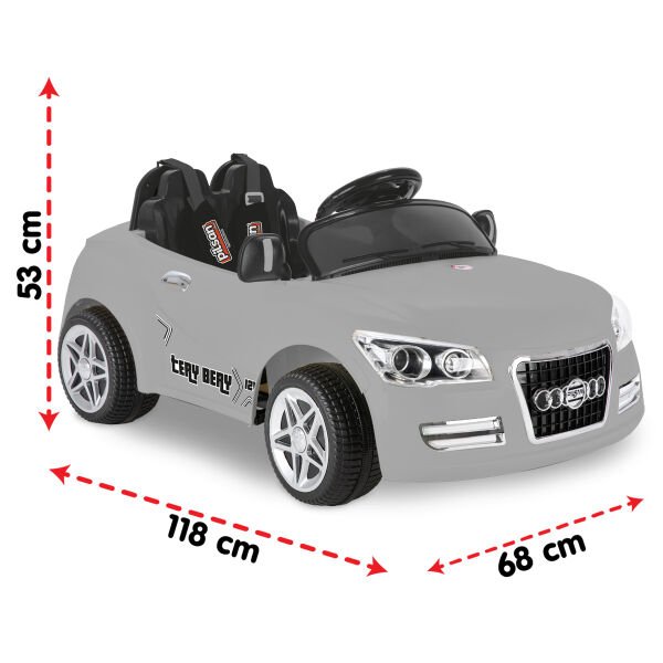 Tery Bery 12V Uzaktan Kumandalı Araba Gri (05 280)