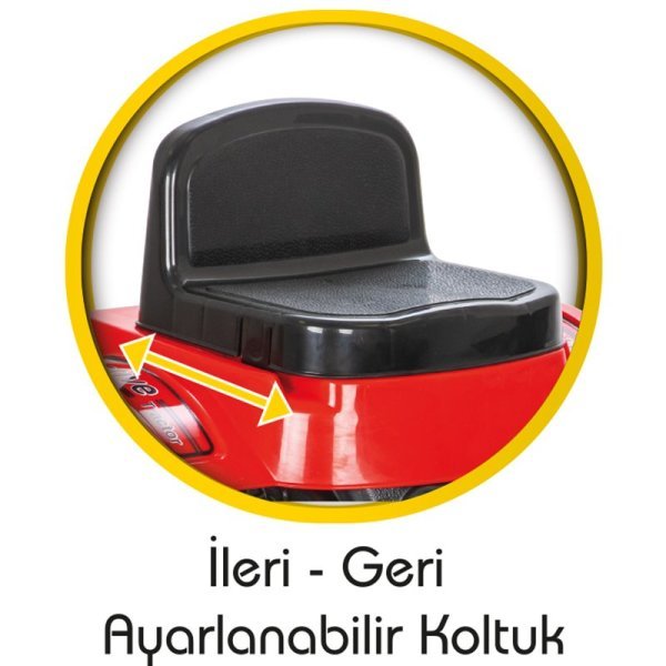 Active Traktör Pedallı Kırmızı (07-314)