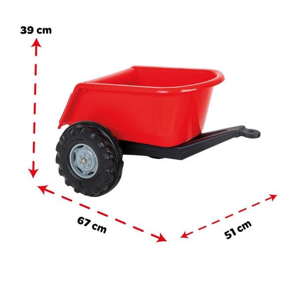 Büyük Traktör Römork Kırmızı (07-295)