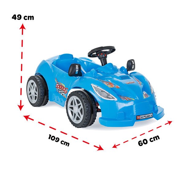 Speedy Pedallı Araba Mavi (07-312)