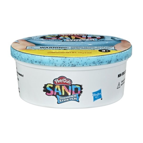 Play-Doh Simli Esnek Kum Tekli Hamur Açık Mavi (Simli)