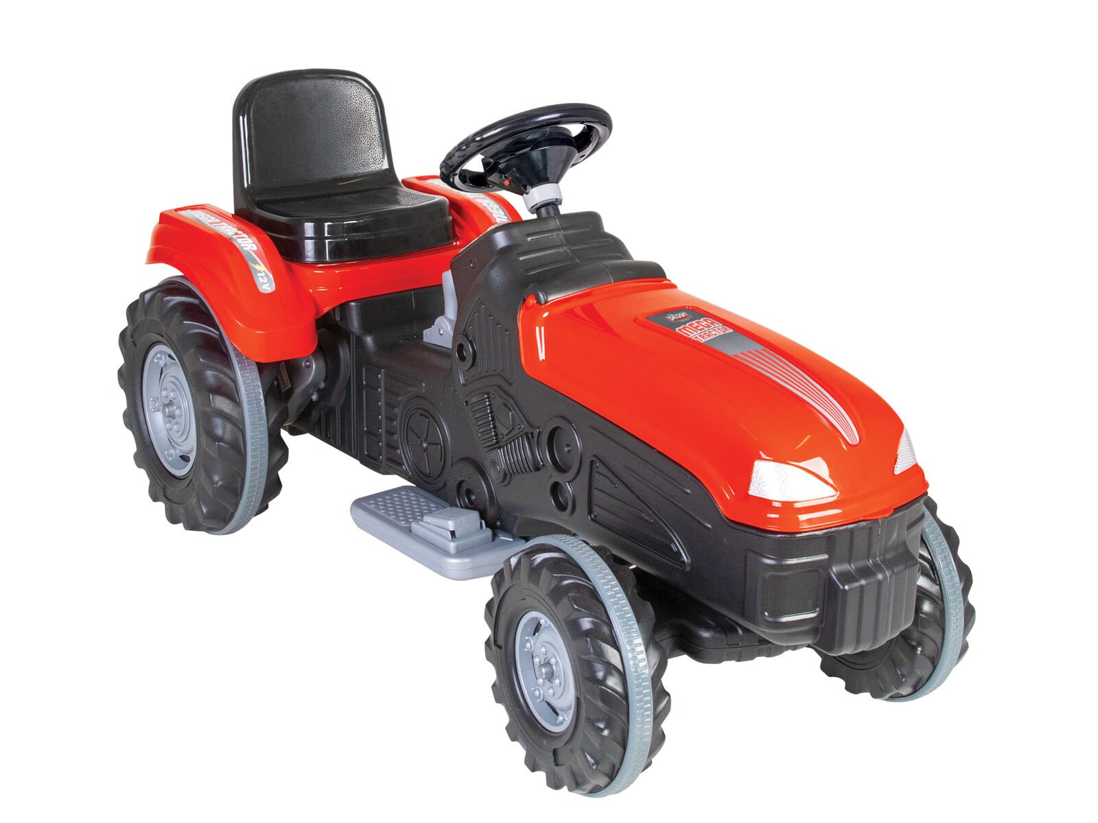 Mega Traktör 12V Akülü Kırmızı (05-276)