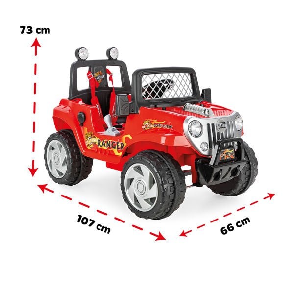 Ranger 12V Akülü Uzaktan Kumandalı Araba Kırmızı (05-107)