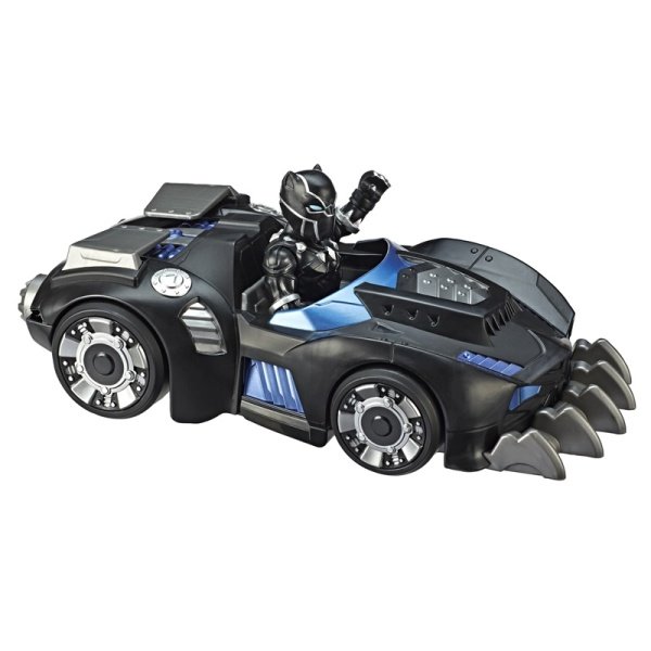 Marvel Super Hero Adventures - Black Panther Mega Mini Figür ve Araç